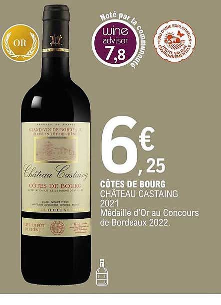 côtes de bourg château castaing 2021