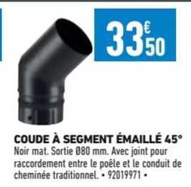 Coude à Segment émaillé 45°