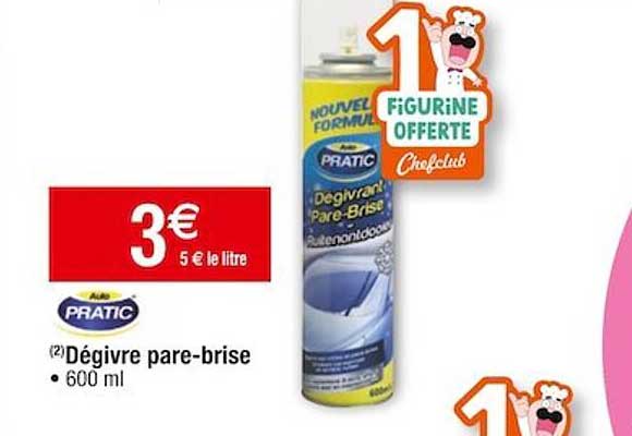 dégivre pare-brise pratic