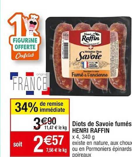 diots de savoie fumés henri raffin