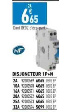 disjoncteur 1p+n