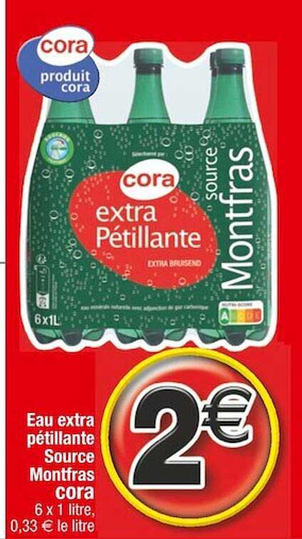 Eau Extra Pétillante Source Montfras Cora