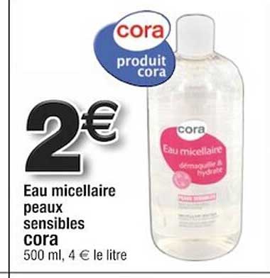 eau micellaire peaux sensibles cora
