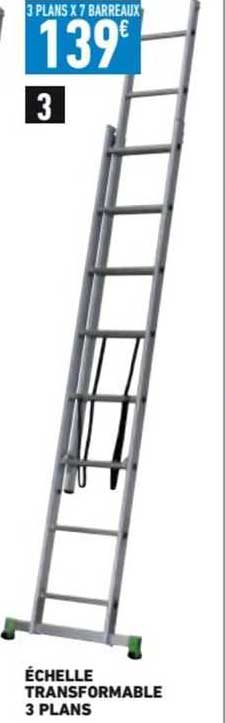 échelle transformable 3 plans