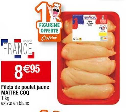 Filets De Poulet Jaune Maître Coq