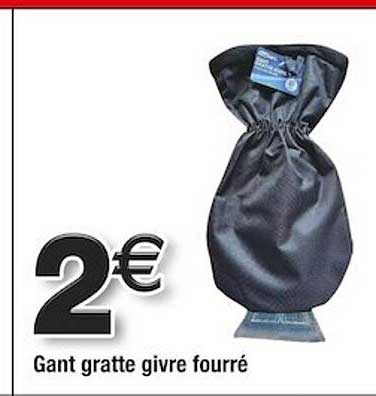 gant gratte givre fourré