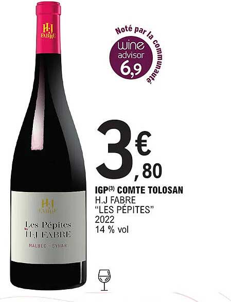 igp comté tolosan h.j fabre "les pépites" 2022