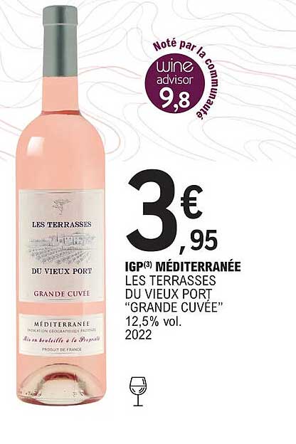 igp méditerranée les terrasses du vieux port "grande cuvée" 12,5% vol 2022