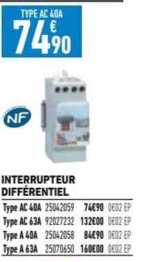 interrupteur différentiel
