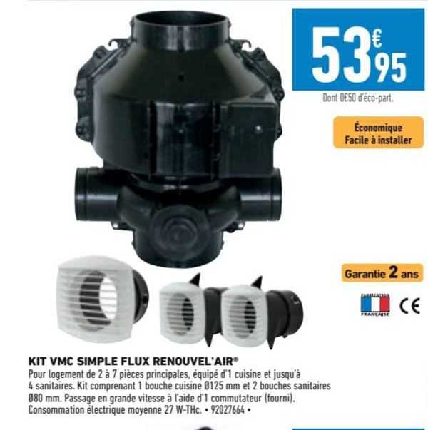 kit vmc simple flux renouvel'air