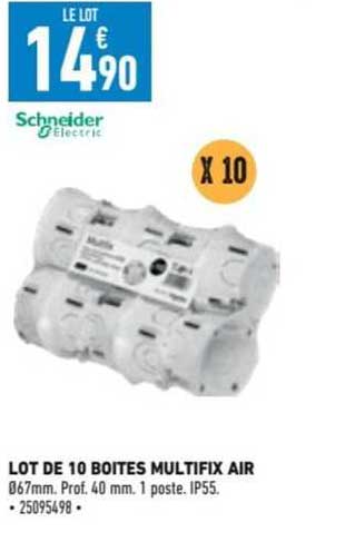 Lot De 10 Boîtes Multifix Air Schneider