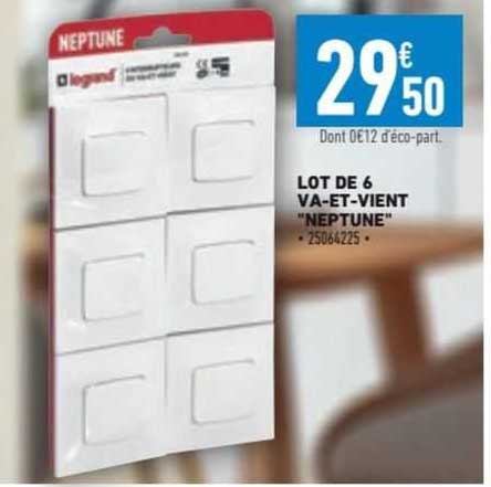 lot de 6 va-et-vient "neptune"