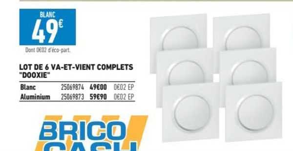 lot de 6 va-et-vient complets "dooxie"