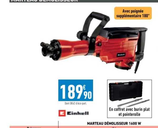 marteau démolisseur 1600w einhell