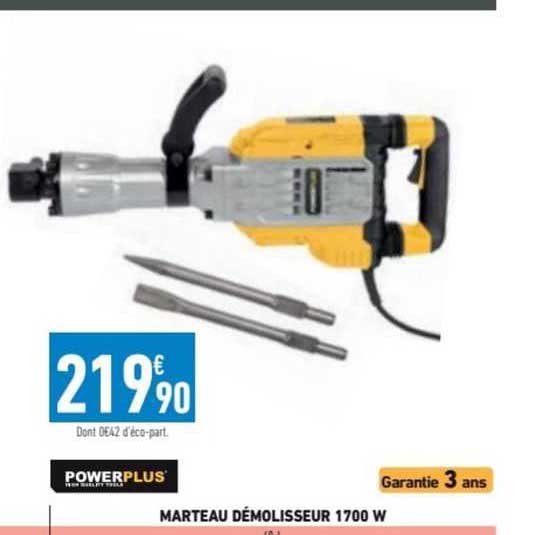 marteau démolisseur 1700w powerplus