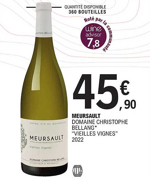 meursault domaine christophe bellang "vieilles vignes" 2022