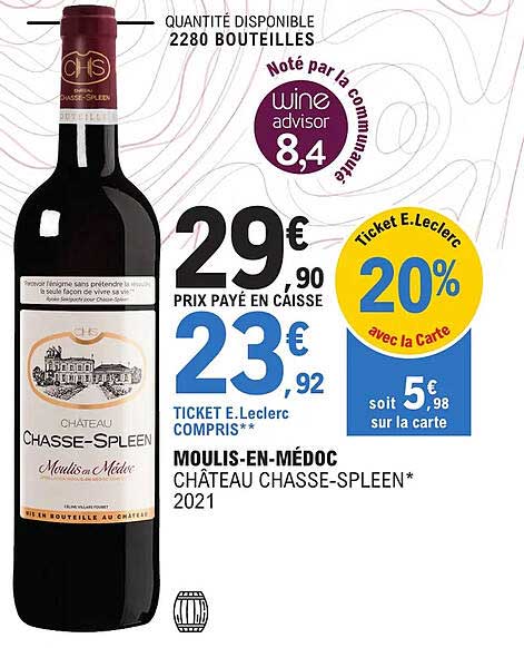 moulis-en-médoc château chasse-spleen 2021