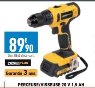 perceuse/visseuse 20v 1,5Ah powerplus