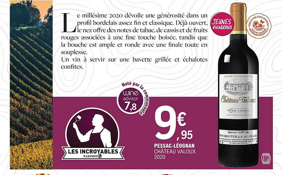 pessac-léognan château valoux 2020