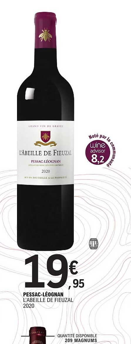 pessac-léognan l'abeille de fieuzal 2020