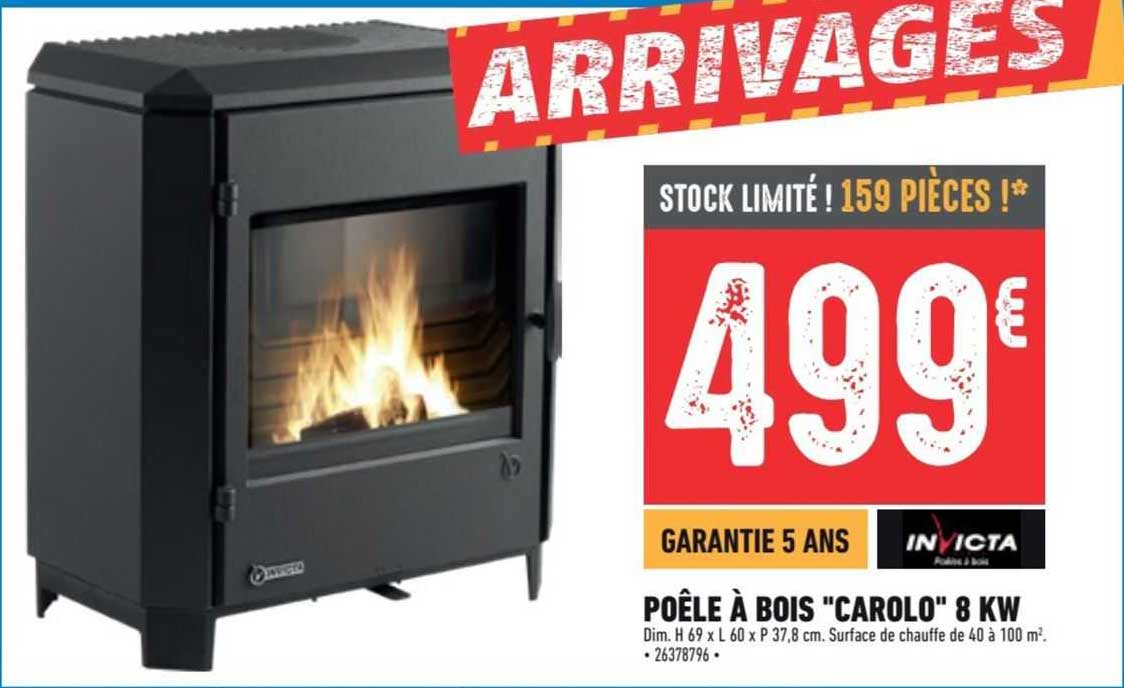 Poêle à Bois "carolo" 8 Kw