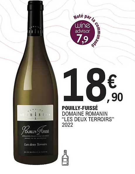 pouilly-fuissé domaine romanin "les deux terroirs" 2022