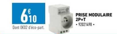 prise modulaire 2p+t