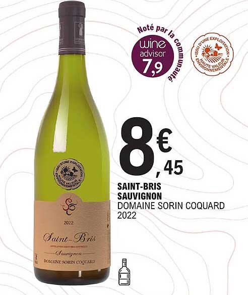 saint-bris sauvignon domaine sorin coquard 2022