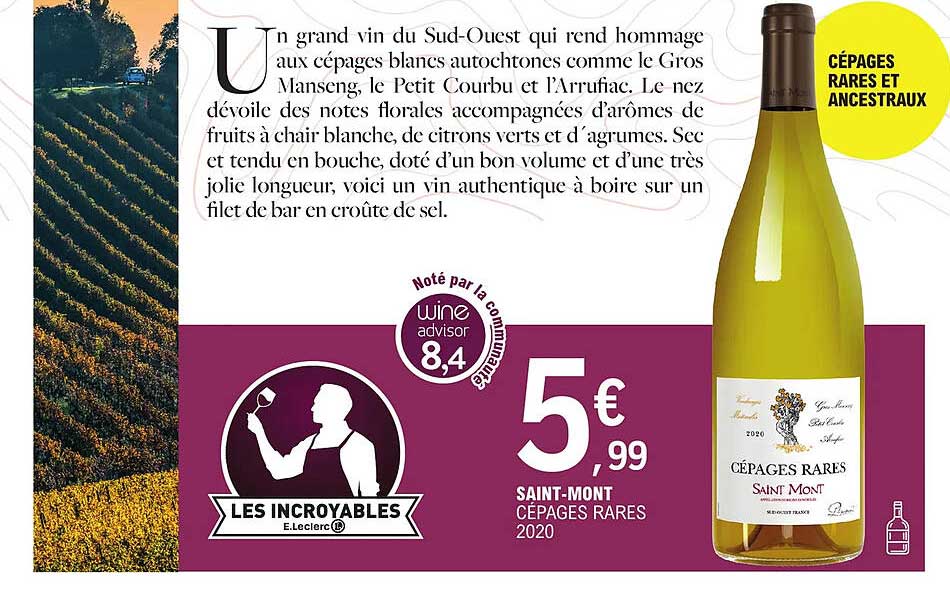 saint-mont cépages rares 2020