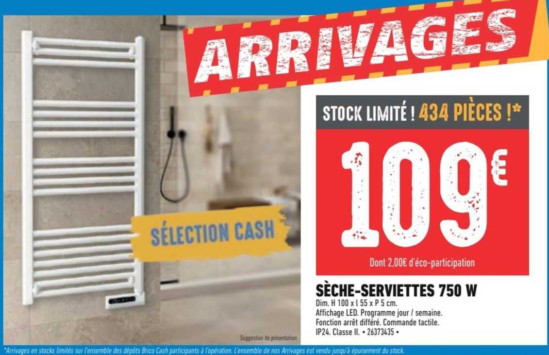 sèche-serviettes 750 w