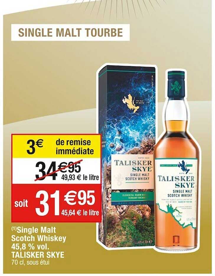 single malt scotch whiskey 45,8% vol. talisker skye