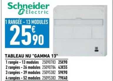 tableau nu "gamma 13" schneider electric