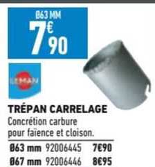 trépan carrelage