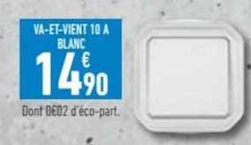 va-et-vient 10A blanc
