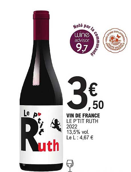 vin de france le p'tit ruth 2022