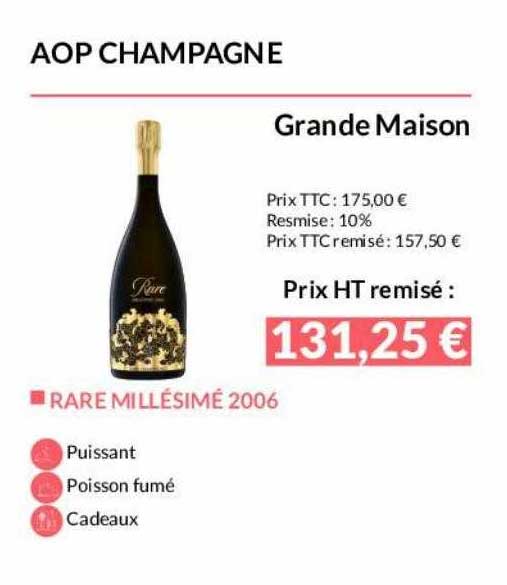 Aop Champagne Grande Maison Rare Millésimé 2006