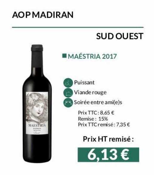 aop madiran sud ouest maéstria 2017