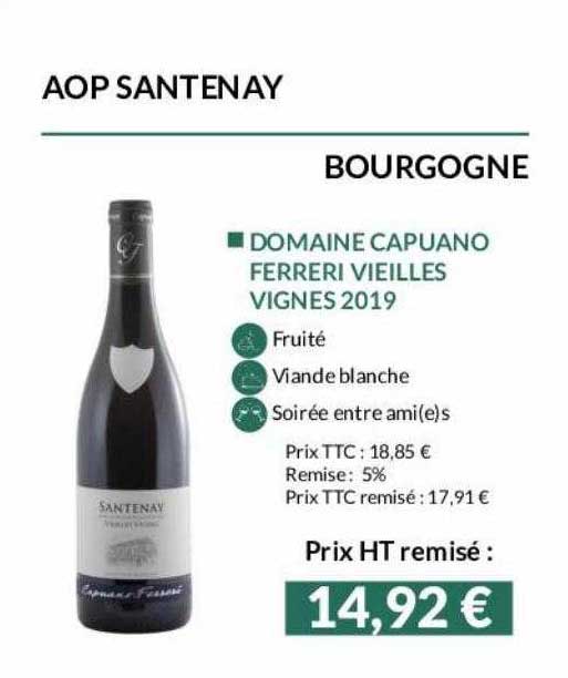 aop santenay bourgogne domaine capuano ferreri vieilles vignes 2019