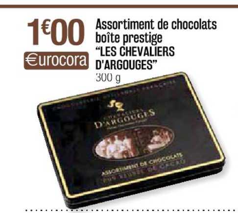 assortiment de chocolats boîte prestige "les chevaliers d'argouges"