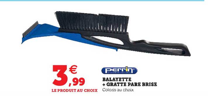 balayette + gratte pare brise perrin