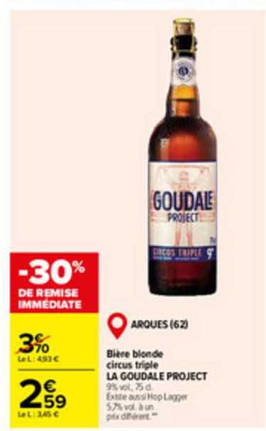 bière blonde circus triple la goudale project