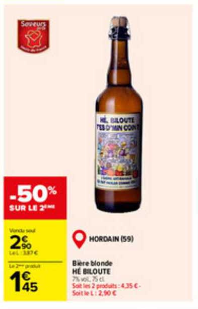 bière blonde hé biloute