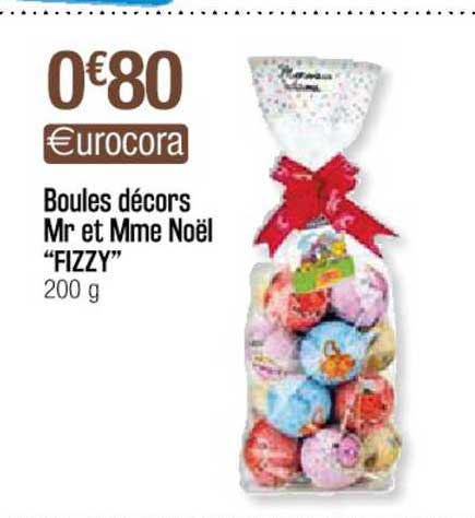boules décors mr et mme noël "fizzy"