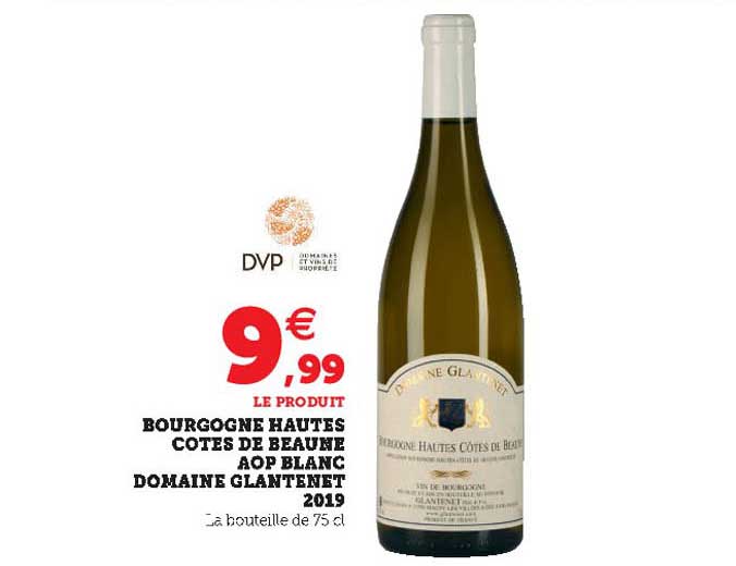 bourgogne hautes côtes de beaune aop blanc domaine glatenet 2019