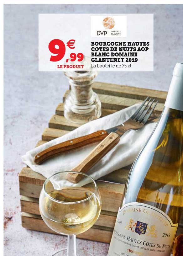 bourgogne hautes côtes de nuits aop blanc domaine glantenet 2019