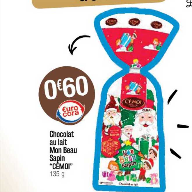 Chocolat Au Lait Mon Beau Sapin "cémoi"