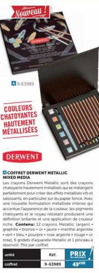 coffret derwent metallic mixed media