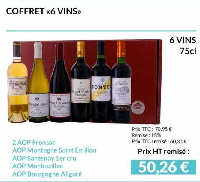 Coffret «6 Vins»