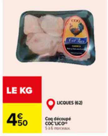 Coq Découpé Coc'lico
