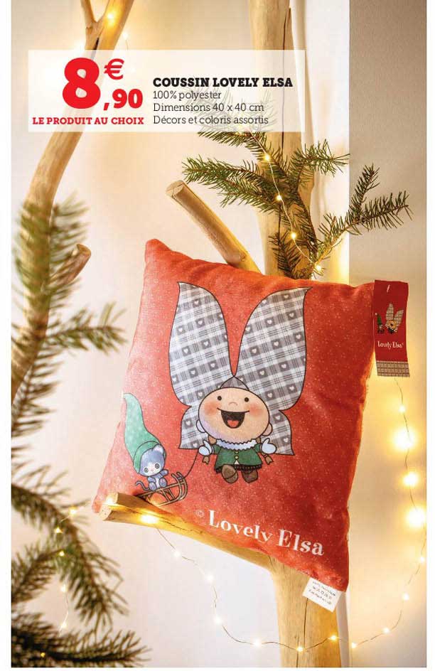 coussin lovely elsa